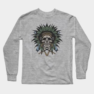 Big Chief of the dead - green Long Sleeve T-Shirt